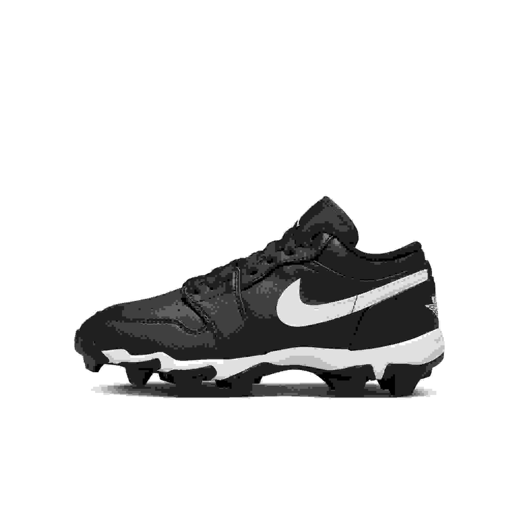 Jordan 1 Low Grade School Boys' "Black/White" Multisport Cleat